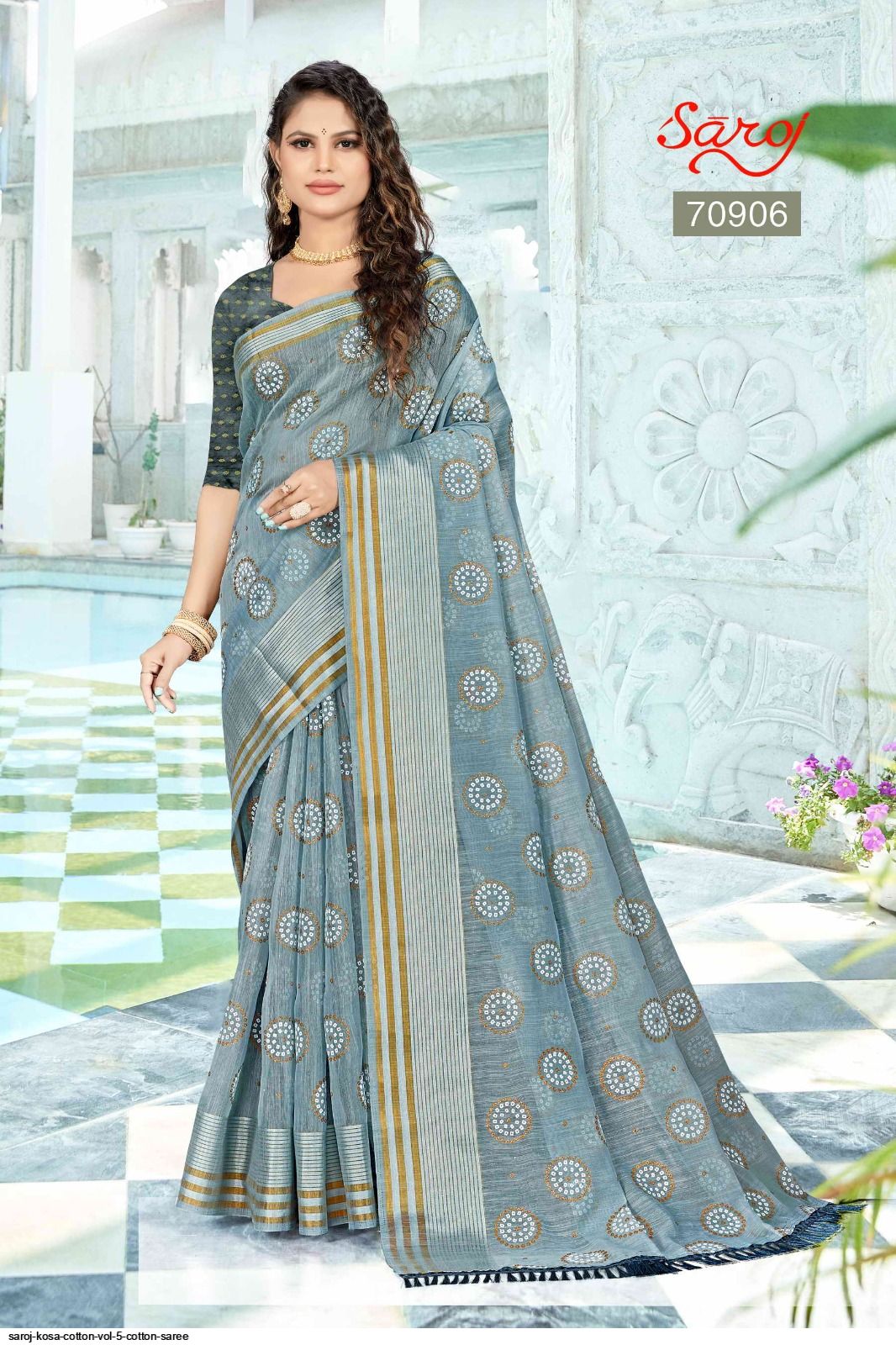 Buy Off-White Sarees for Women by Indie Picks Online | Ajio.com