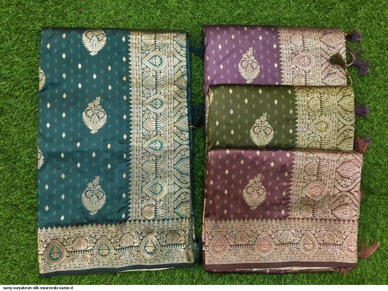SAROJ SURYAKIRAN SILK SWAROVSKI SAREE D