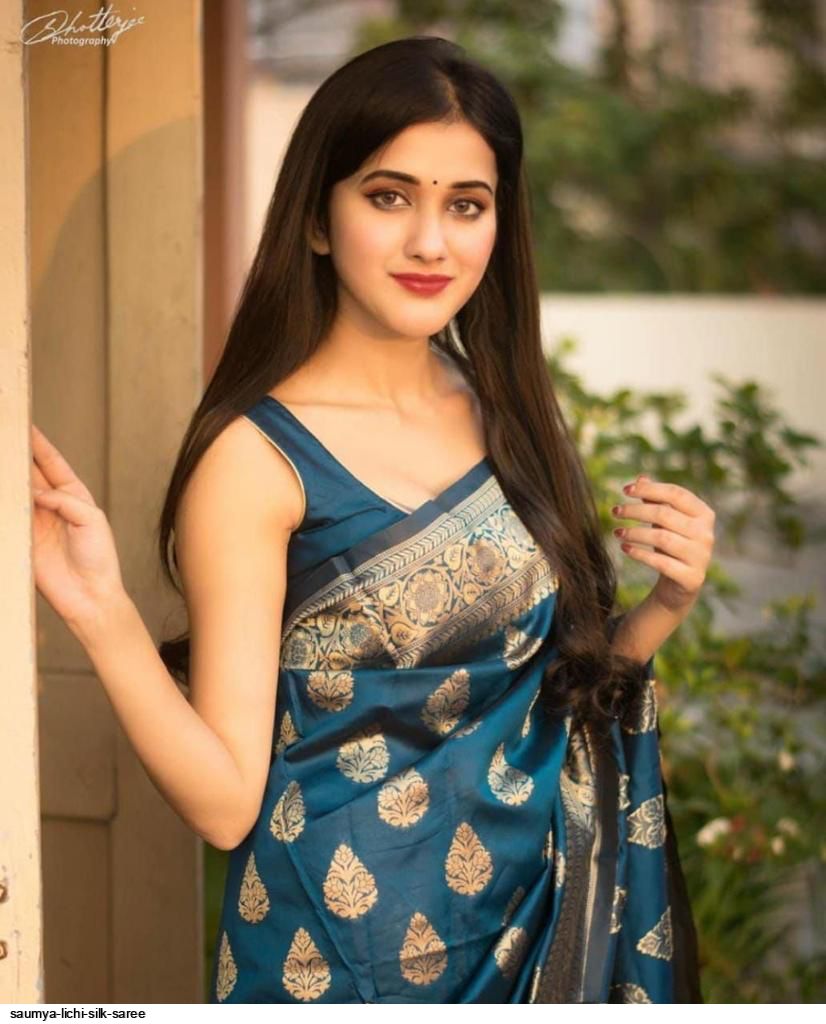 SAUMYA LICHI SILK SAREE