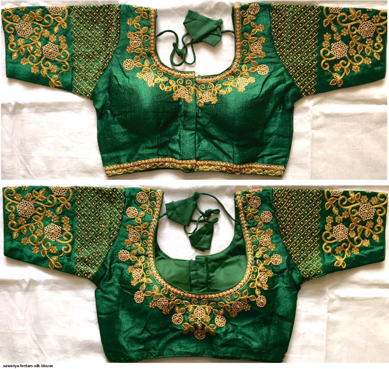 SAWARIYA FENTAM SILK BLOUSE