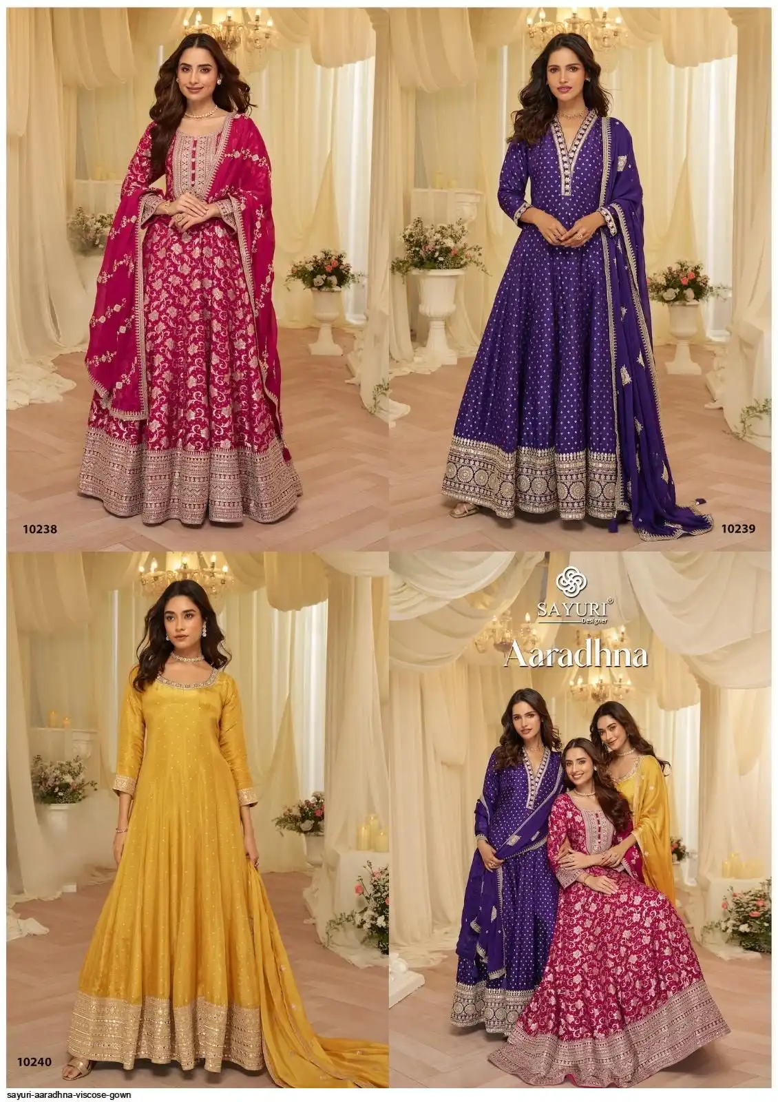 SAYURI AARADHNA VISCOSE GOWN