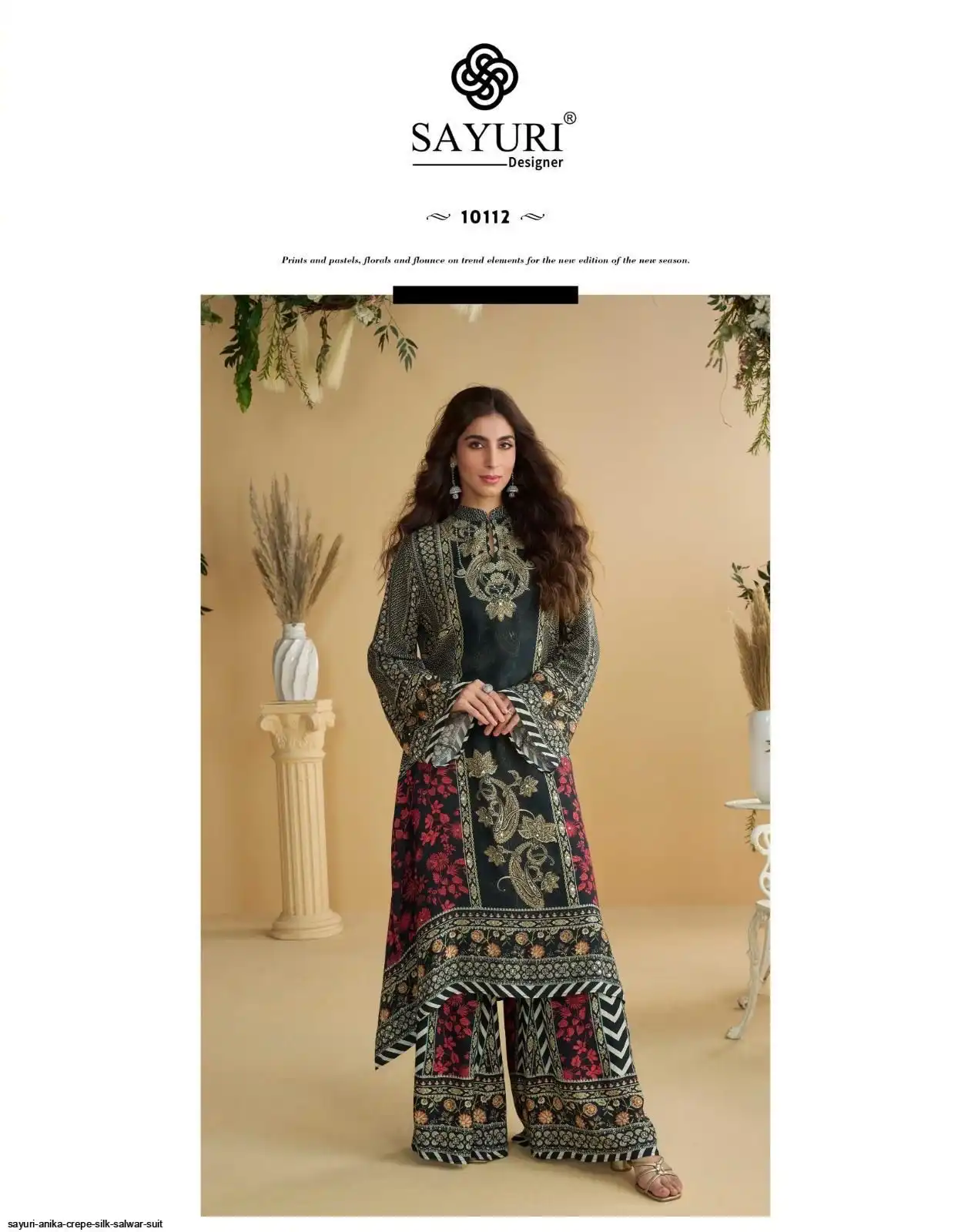 SAYURI ANIKA CREPE SILK SALWAR SUIT A