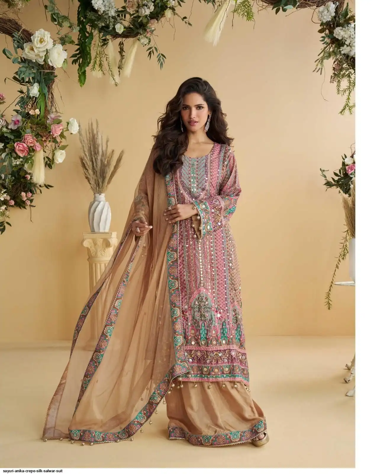 SAYURI ANIKA CREPE SILK SALWAR SUIT B