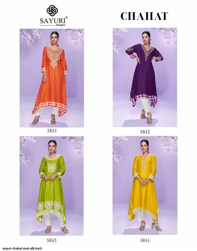 SAYURI CHAHAT REAL SILK KURTI