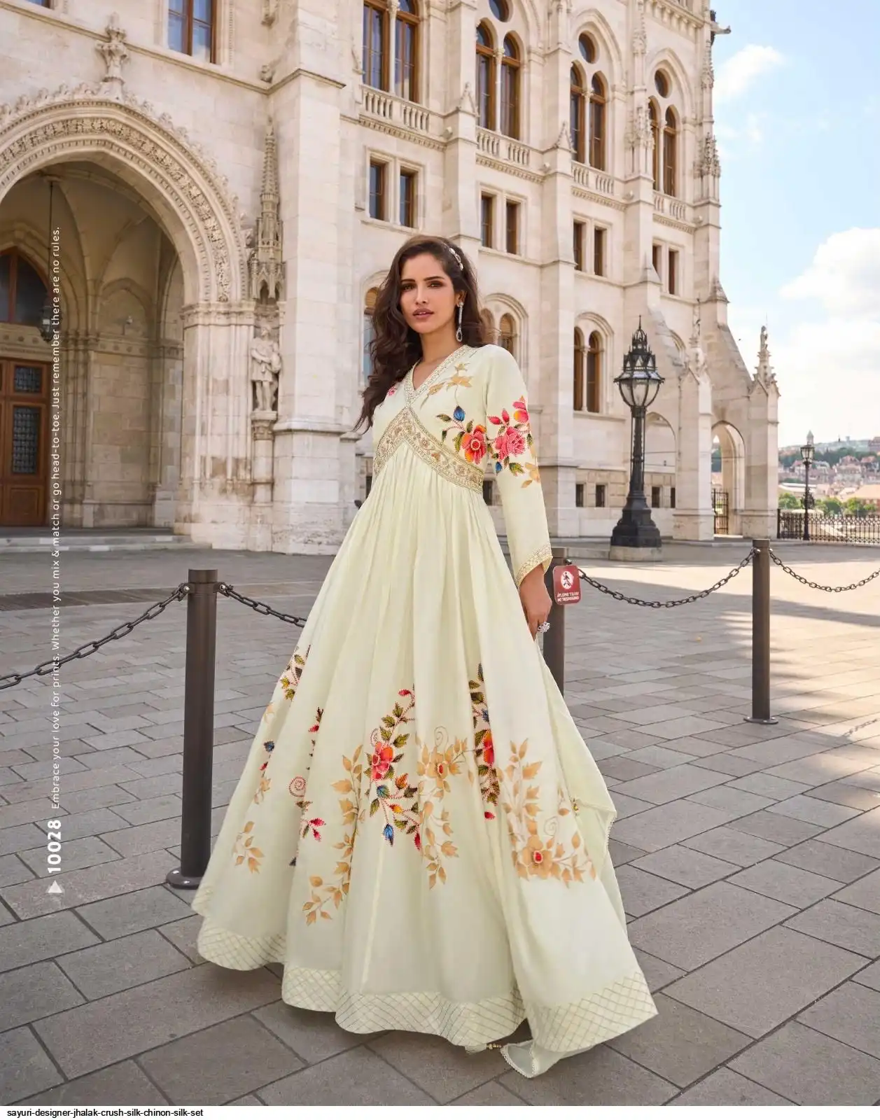 SAYURI DESIGNER JHALAK CRUSH SILK CHINON SILK SET 10028