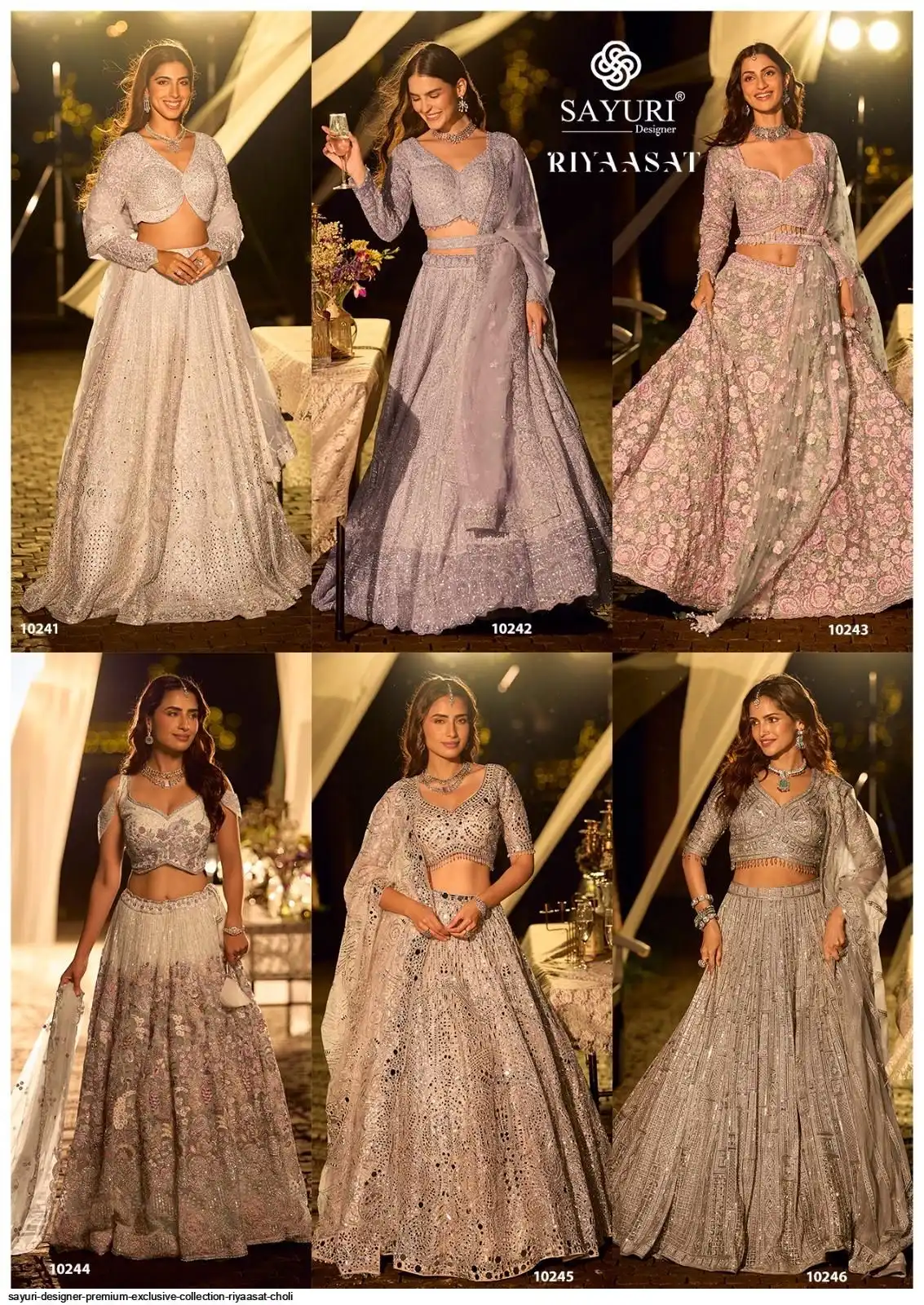 SAYURI DESIGNER PREMIUM EXCLUSIVE COLLECTION RIYAASAT CHOLI