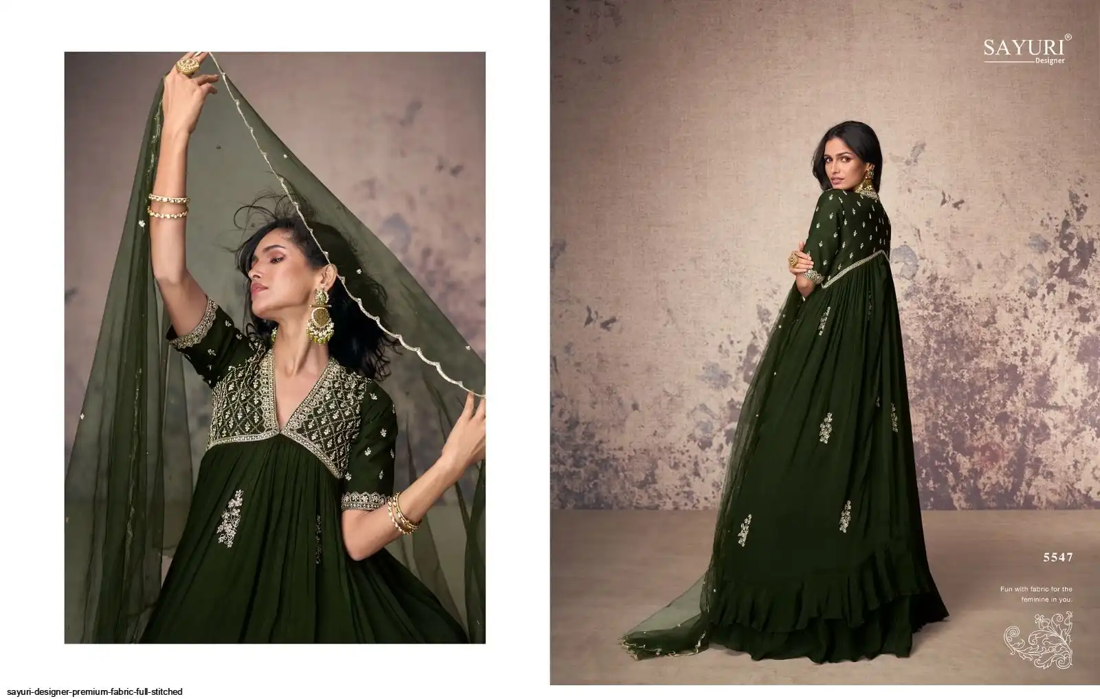 SAYURI DESIGNER PREMIUM FABRIC FULL STITCHED 2