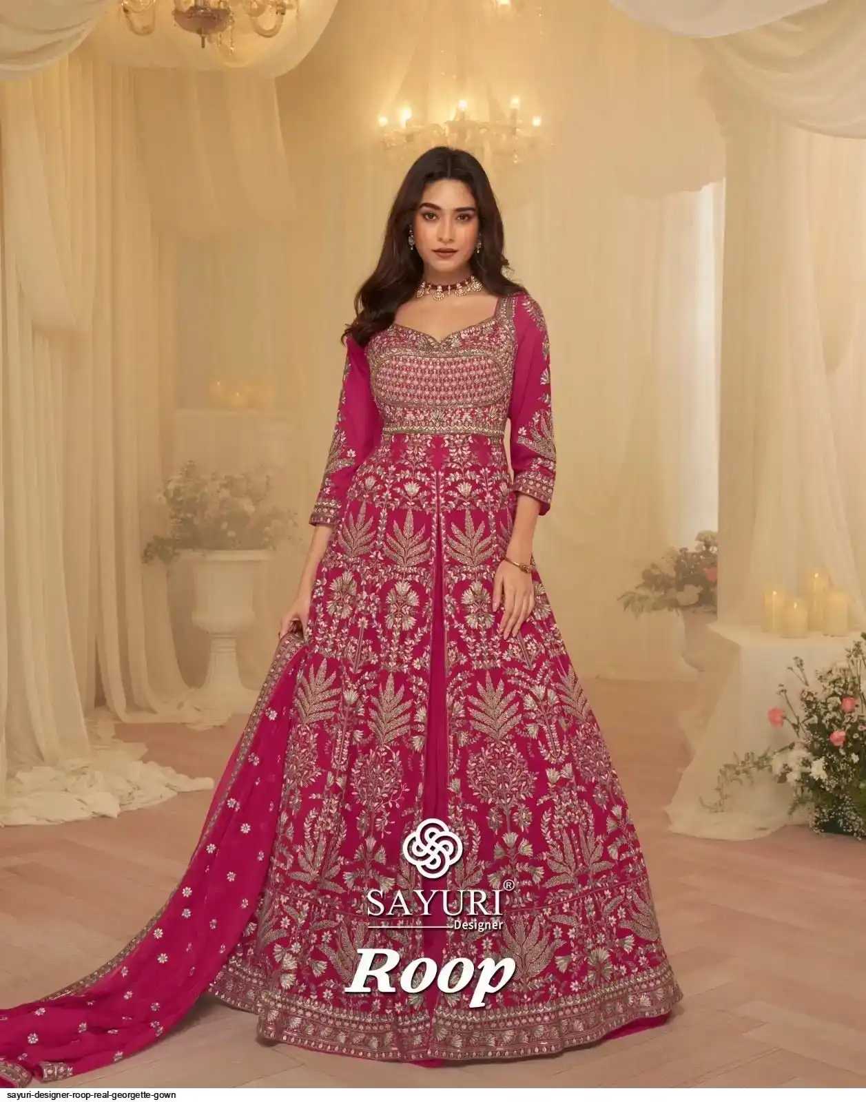 SAYURI DESIGNER ROOP REAL GEORGETTE GOWN