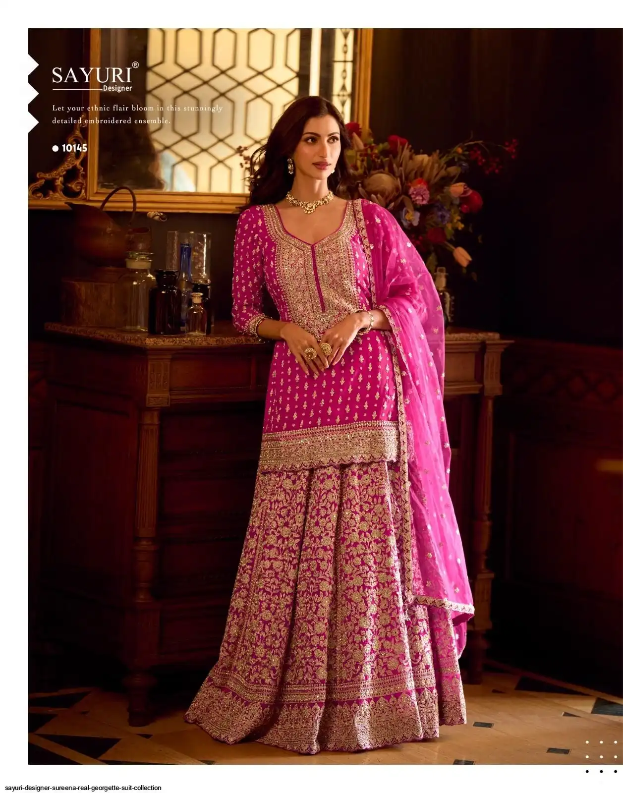 SAYURI DESIGNER SUREENA REAL GEORGETTE SUIT COLLECTION 10145
