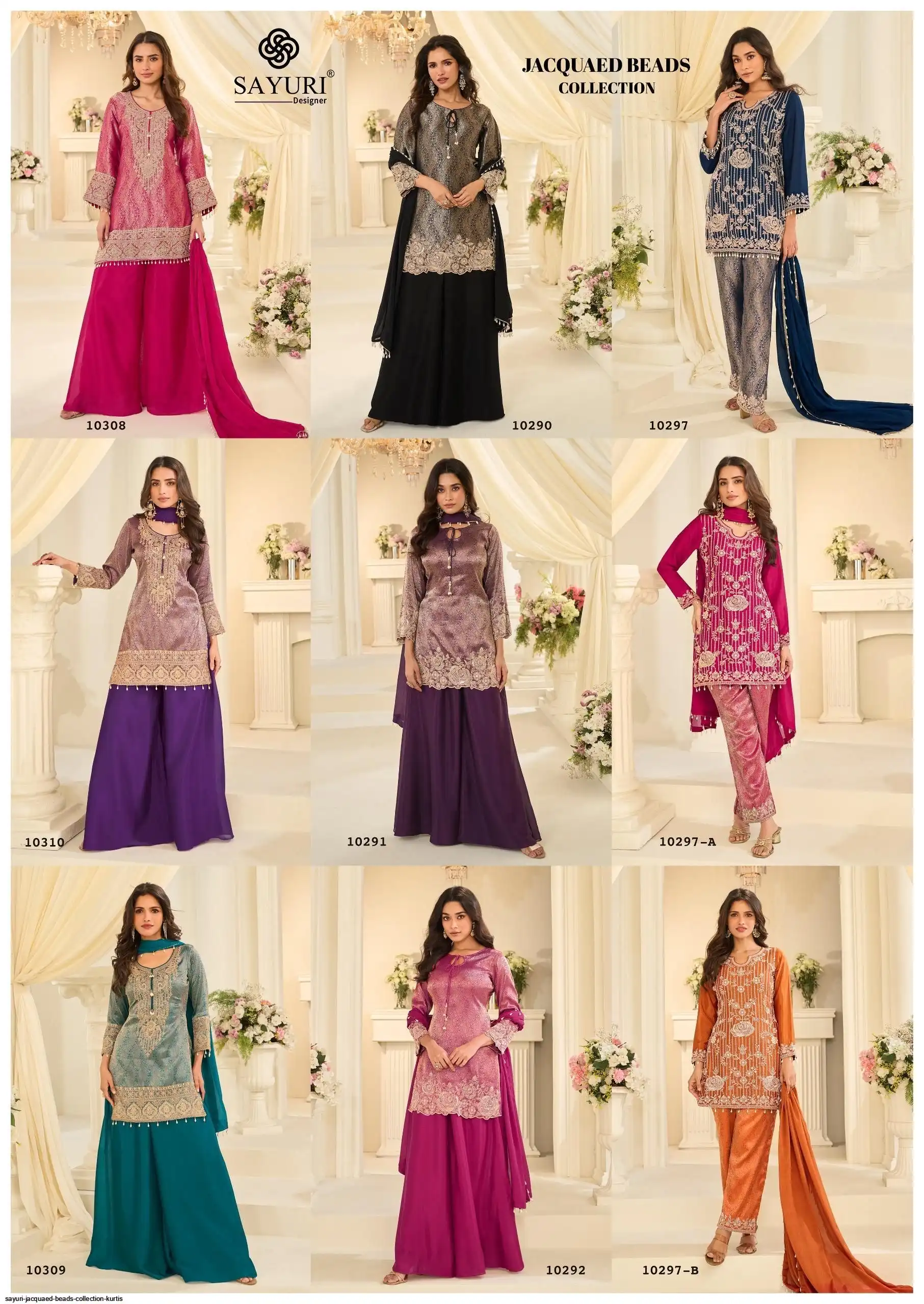 SAYURI JACQUAED BEADS COLLECTION KURTIS