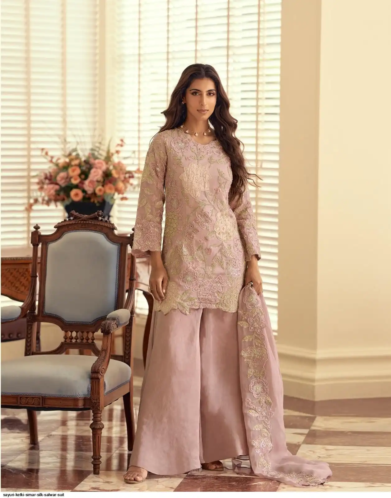 SAYURI KETKI SIMAR SILK SALWAR SUIT C