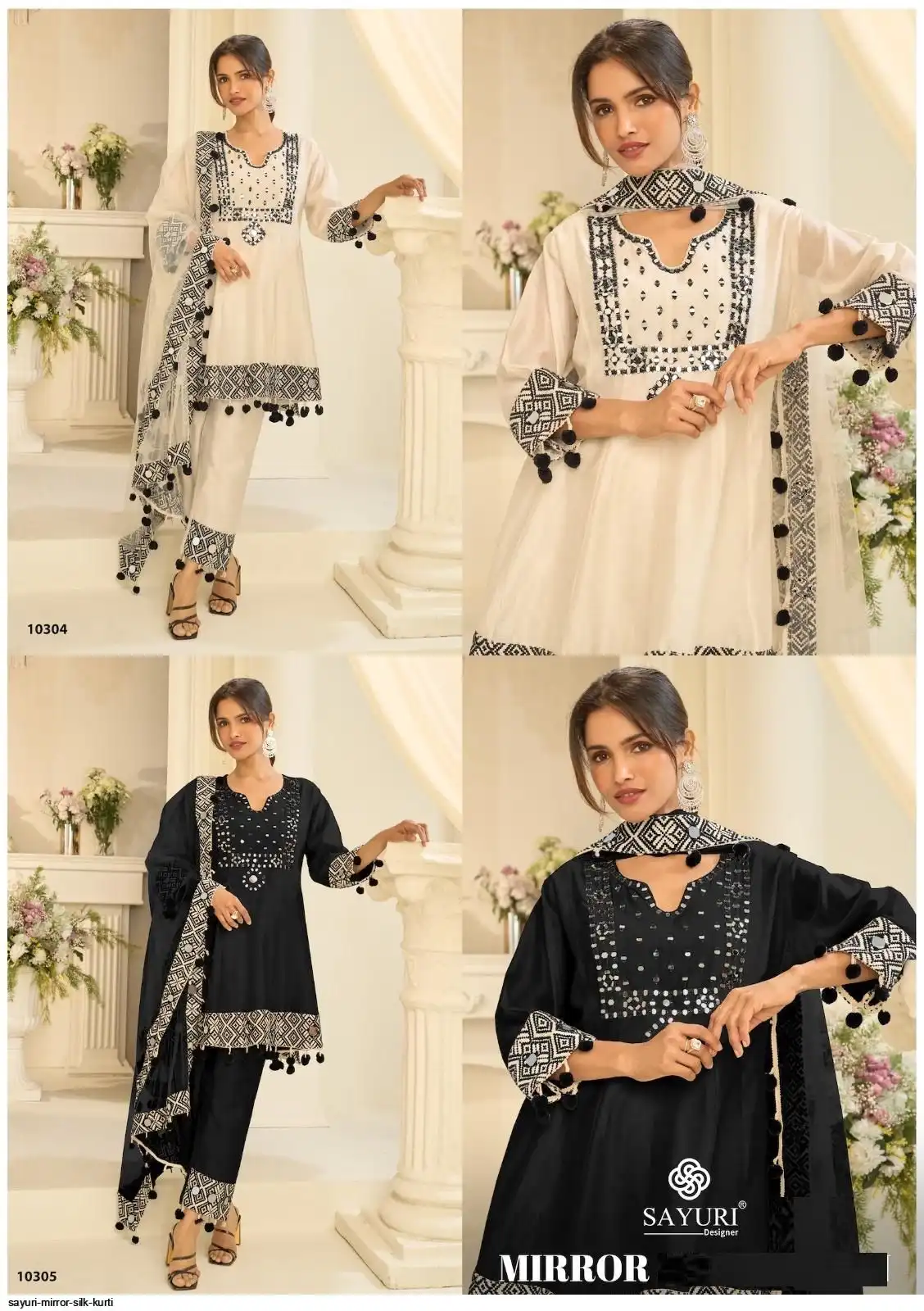 SAYURI MIRROR SILK KURTI