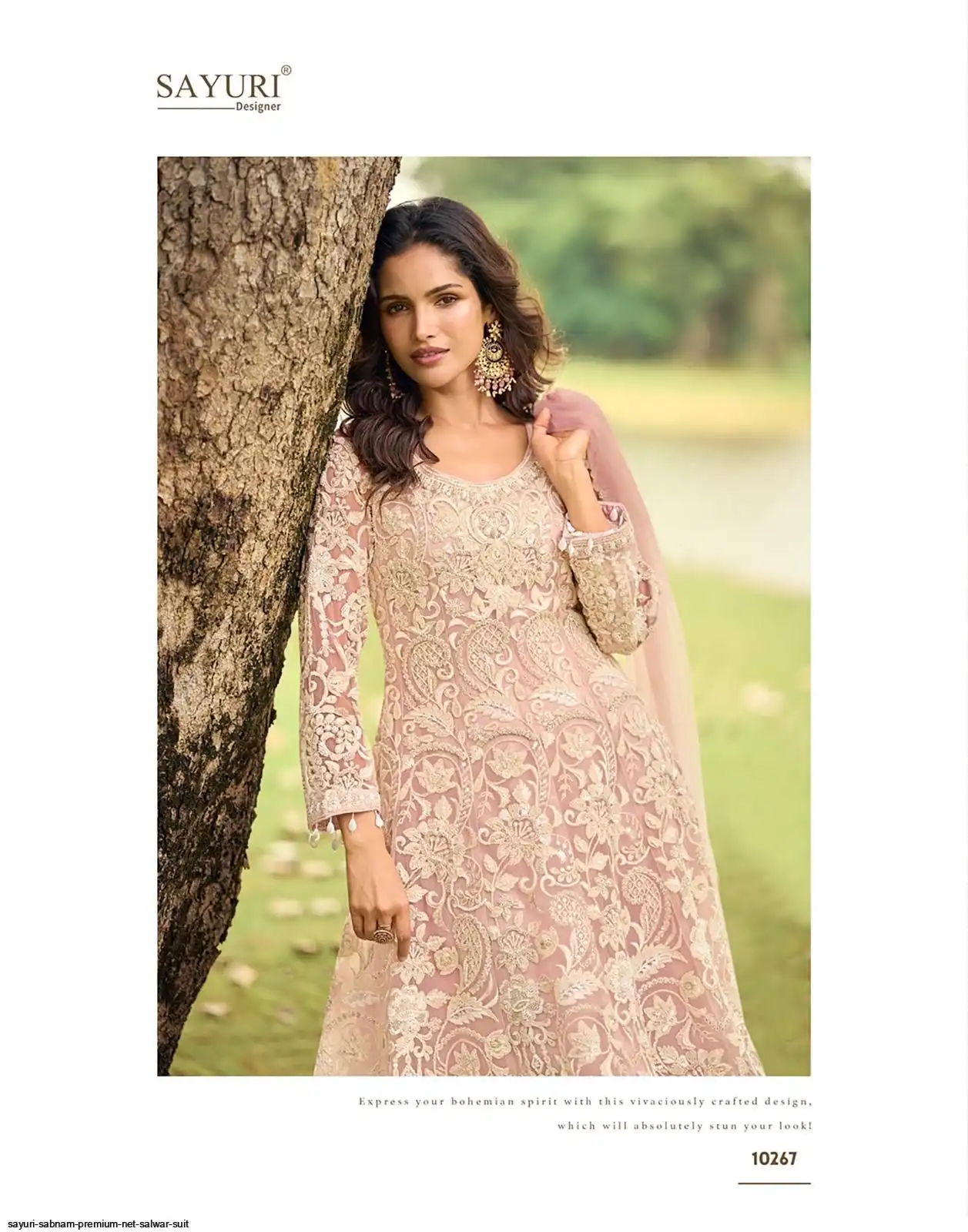 SAYURI SABNAM PREMIUM NET SALWAR SUIT 10267