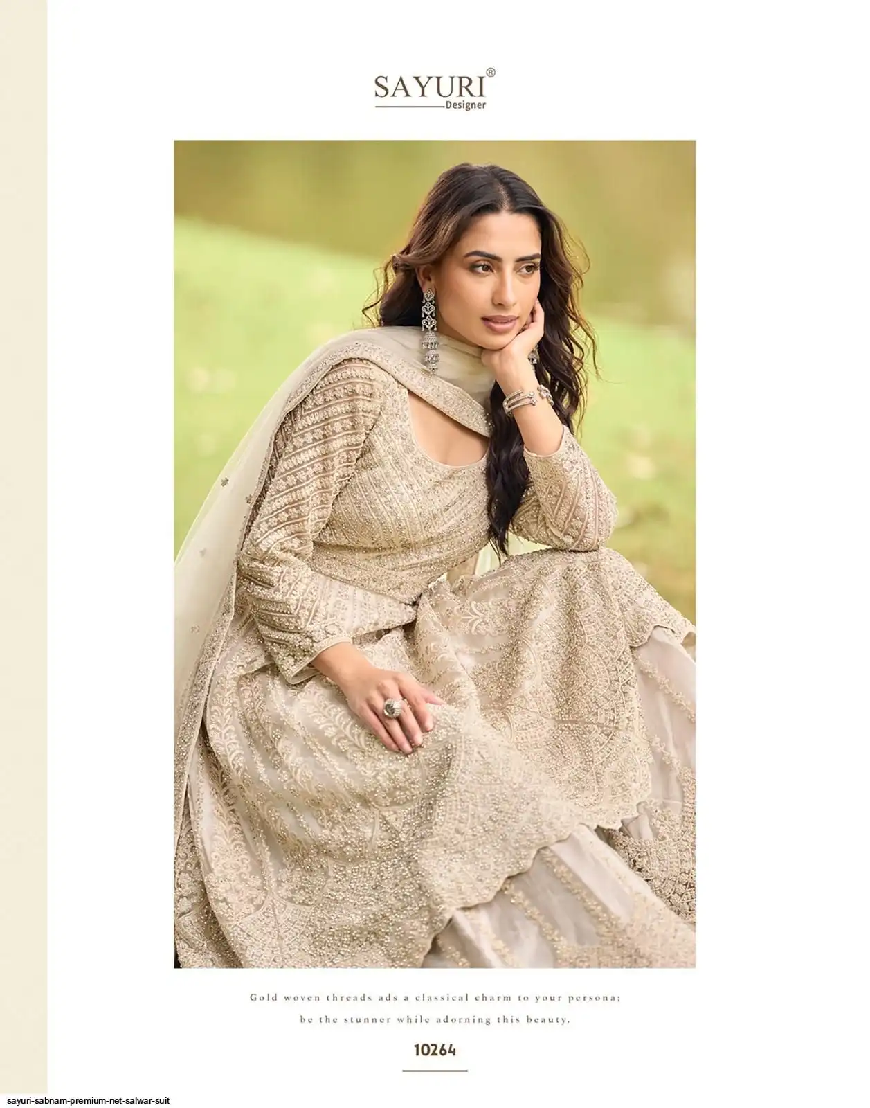 SAYURI SABNAM PREMIUM NET SALWAR SUIT 10264