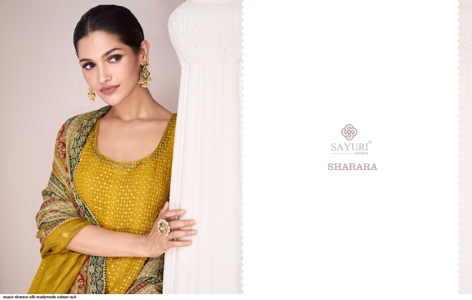 SAYURI SHARARA SILK READYMADE SALWAR SUIT