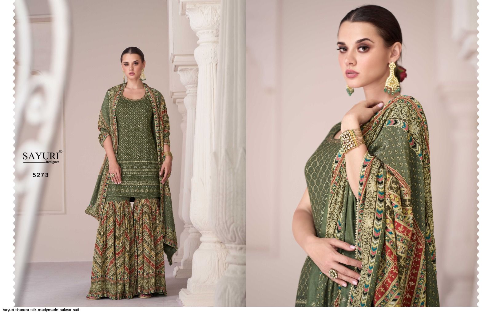 SAYURI SHARARA SILK READYMADE SALWAR SUIT