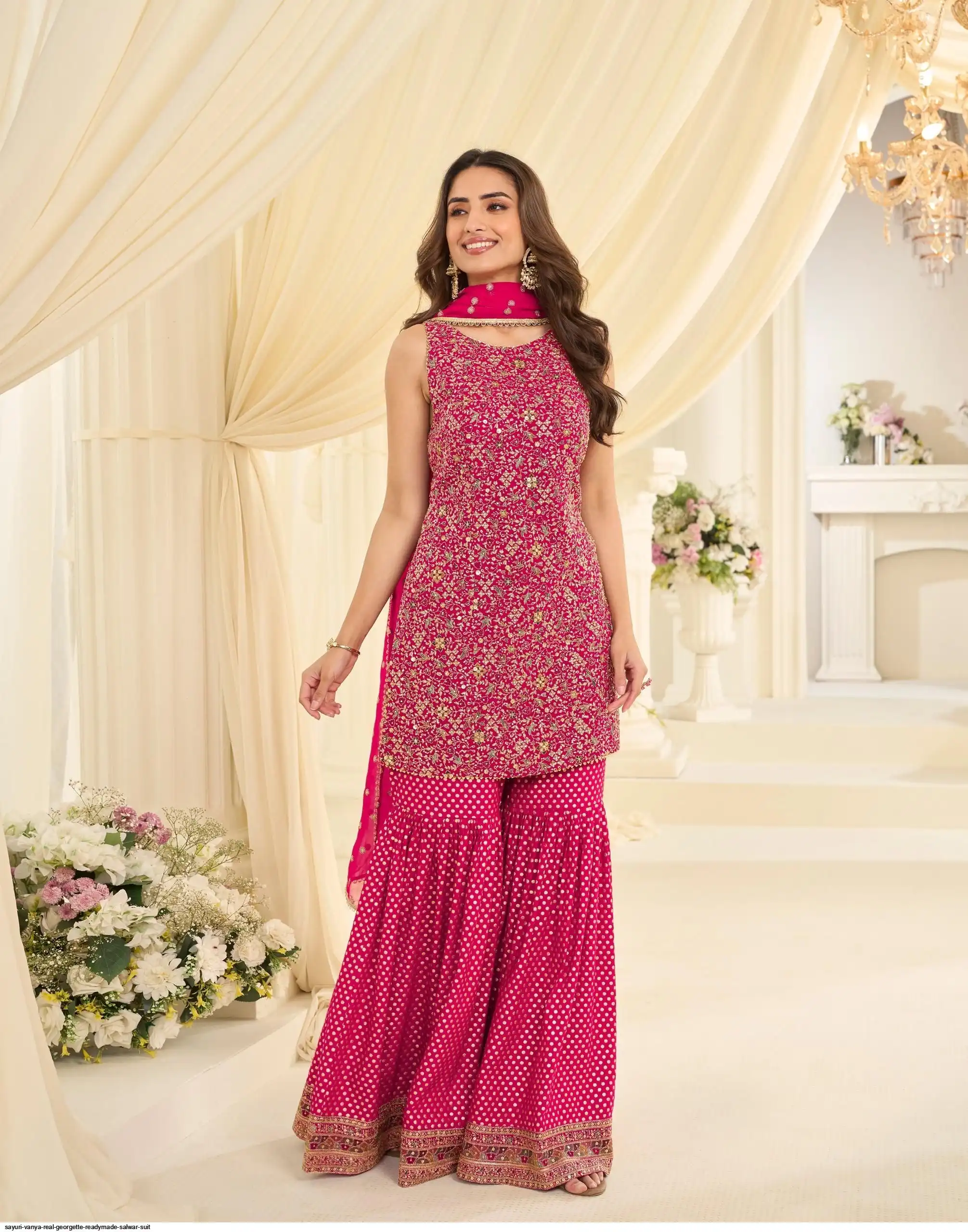 SAYURI VANYA REAL GEORGETTE READYMADE SALWAR SUIT 10221