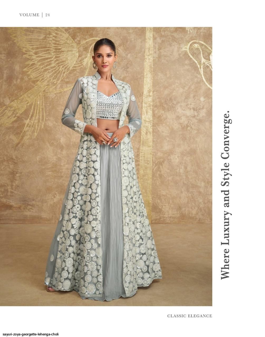 SAYURI ZOYA GEORGETTE LEHENGA CHOLI 5627