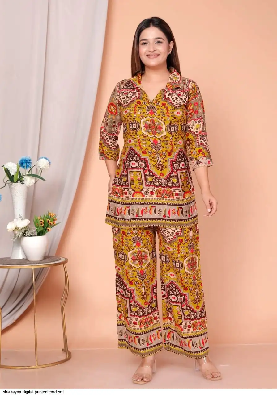 SBA RAYON DIGITAL PRINTED CORD SET C