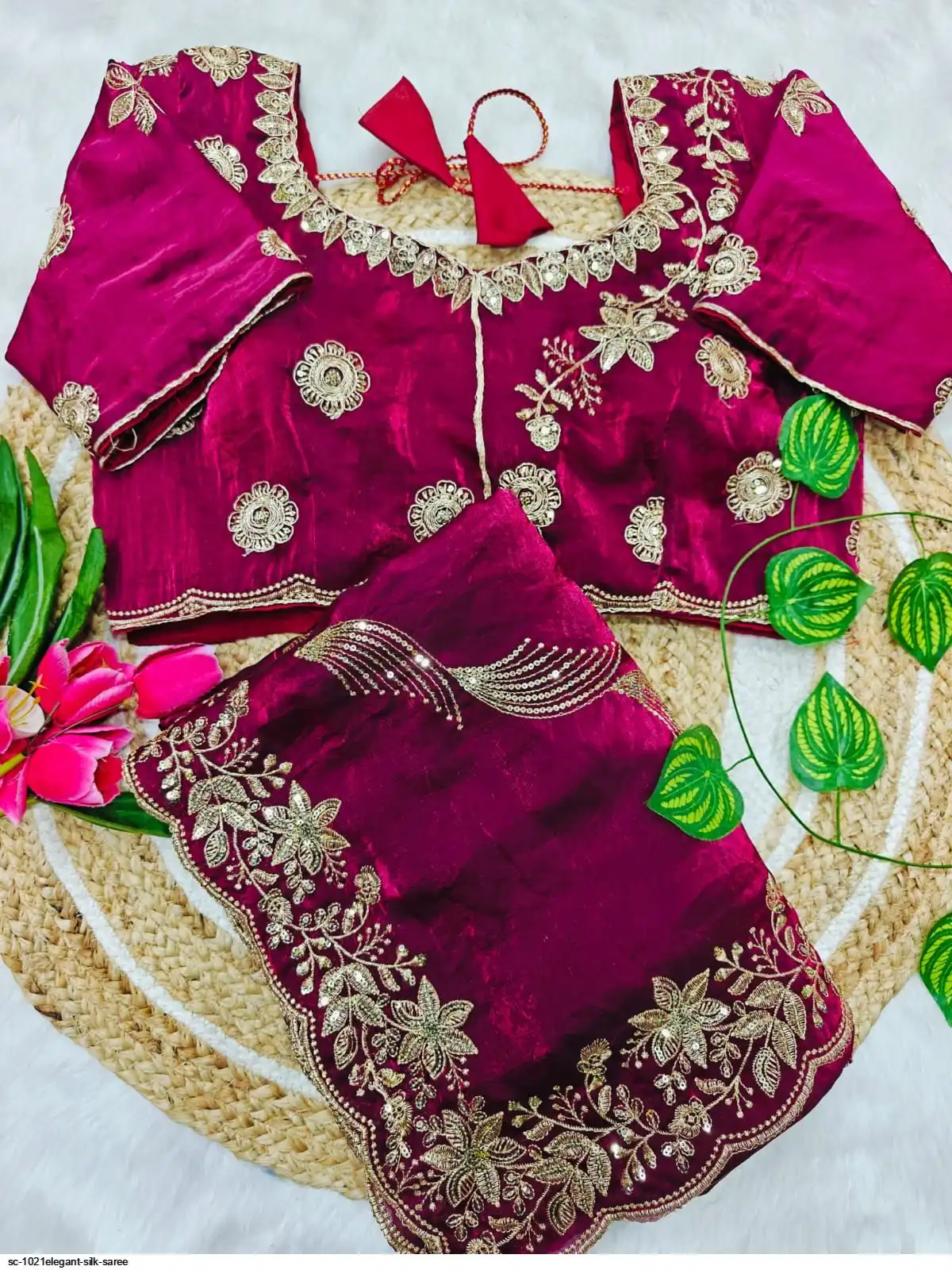 SC 1021ELEGANT SILK SAREE C