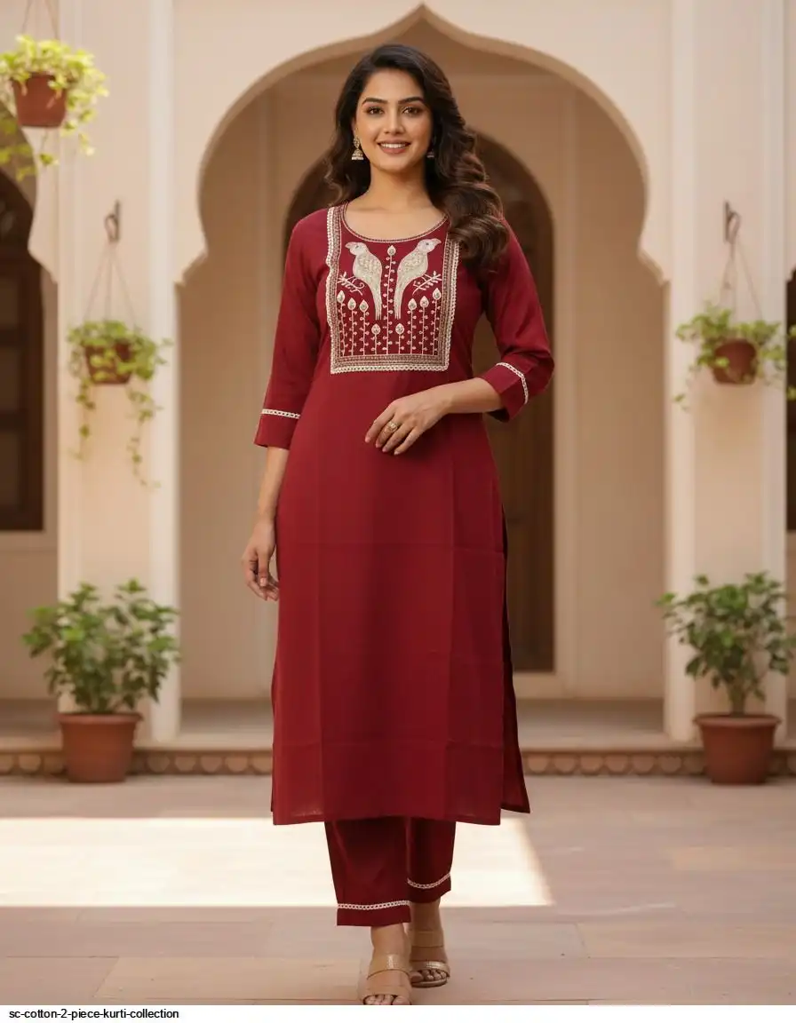 SC COTTON 2 PIECE KURTI COLLECTION D