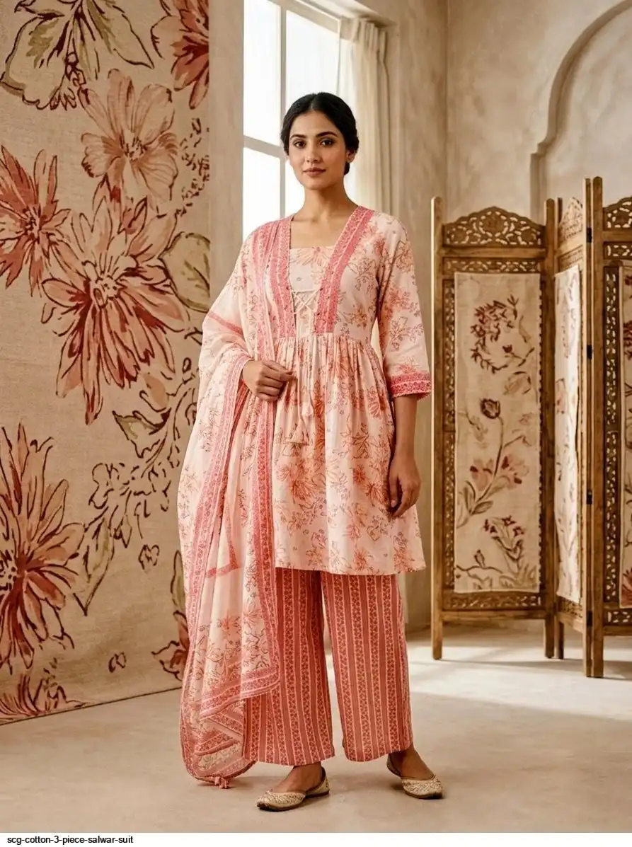 SCG COTTON 3 PIECE SALWAR SUIT A