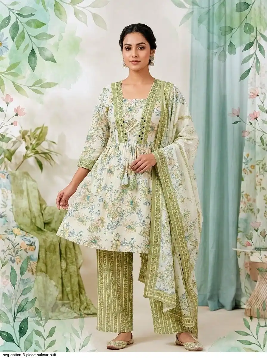 SCG COTTON 3 PIECE SALWAR SUIT B