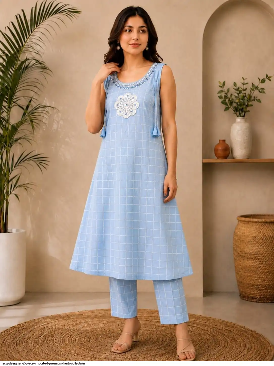 SCG DESIGNER 2 PIECE IMPORTED PREMIUM KURTI COLLECTION D