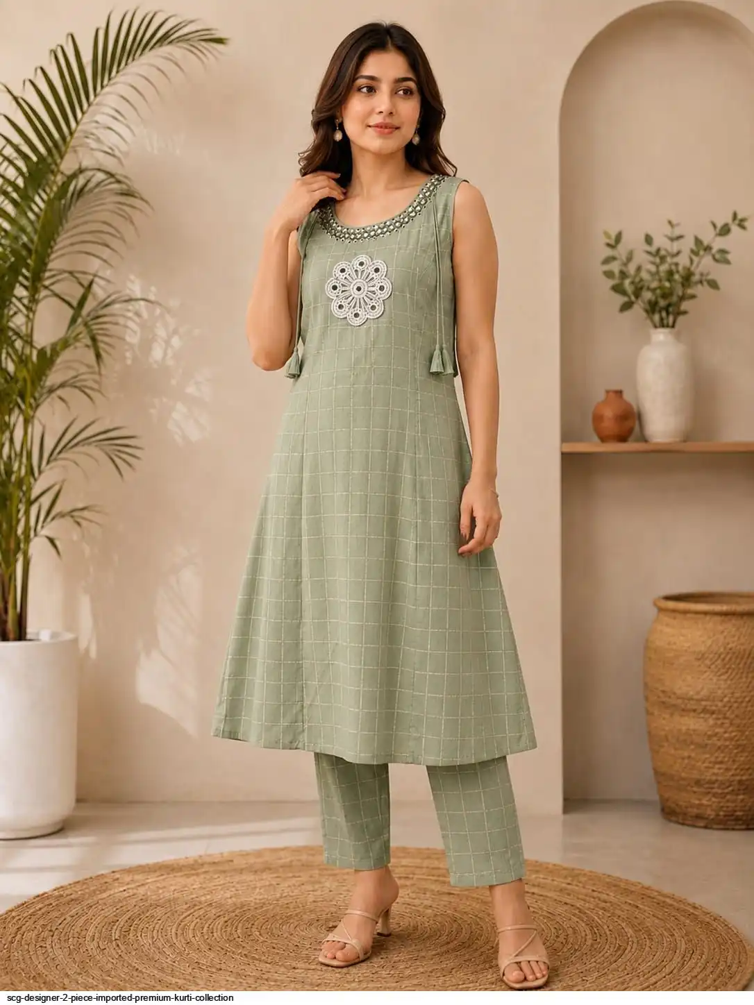 SCG DESIGNER 2 PIECE IMPORTED PREMIUM KURTI COLLECTION F