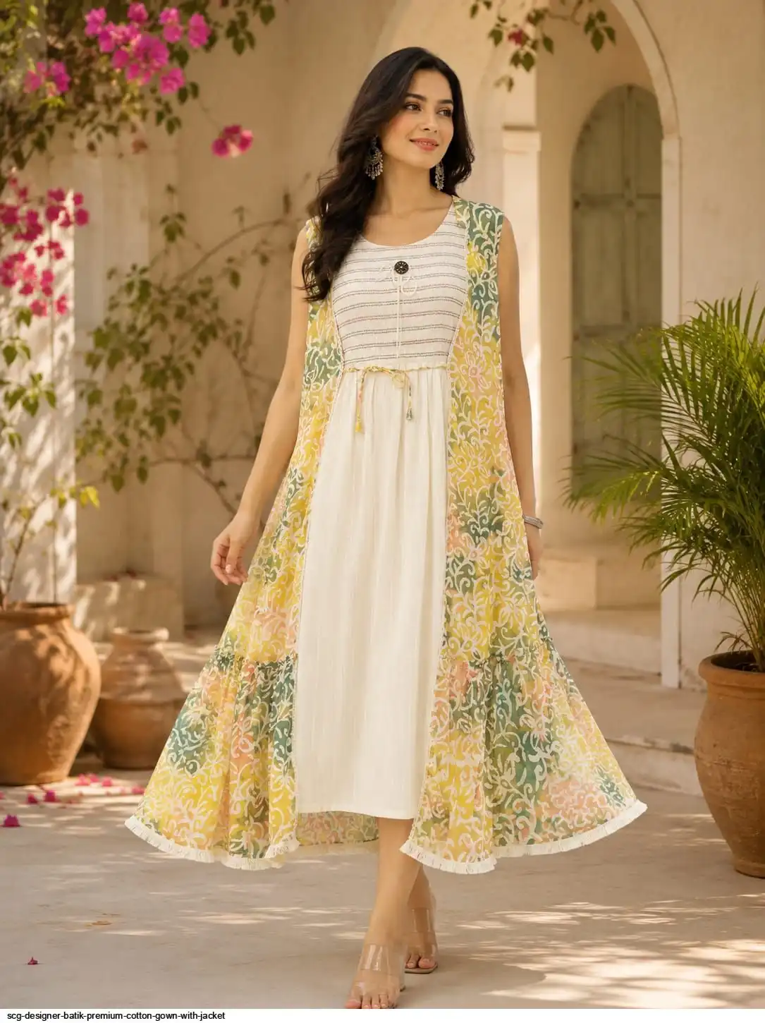 SCG DESIGNER BATIK PREMIUM COTTON GOWN WITH JACKET 9