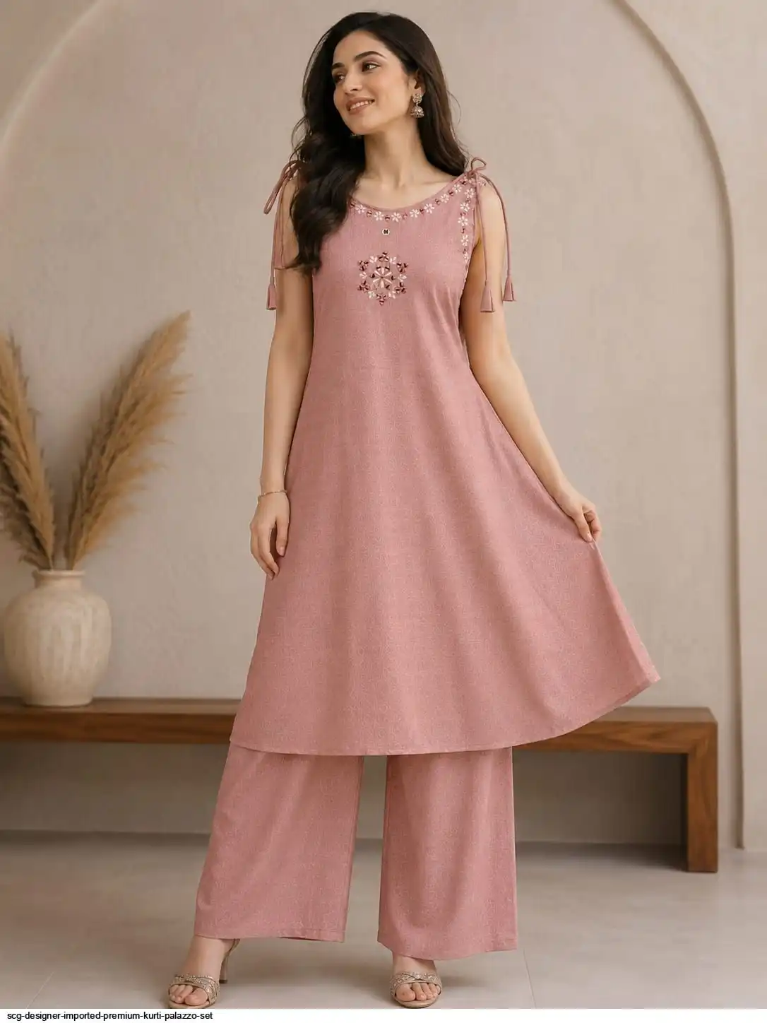 SCG DESIGNER IMPORTED PREMIUM KURTI PALAZZO SET E