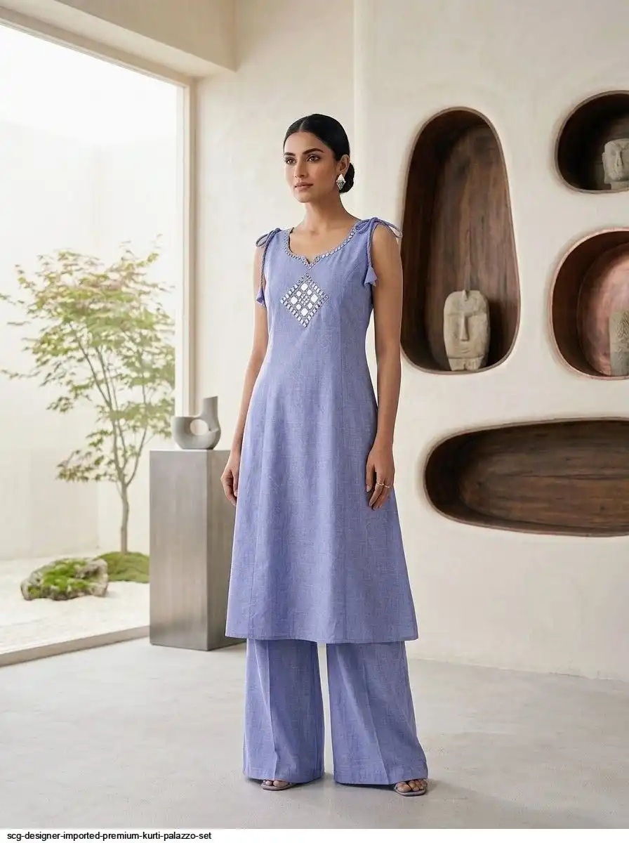 SCG DESIGNER IMPORTED PREMIUM KURTI PALAZZO SET I
