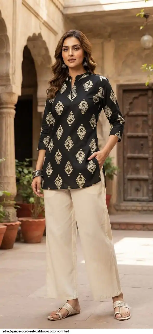 SDV 2 PIECE CORD SET DABBOO COTTON PRINTED C