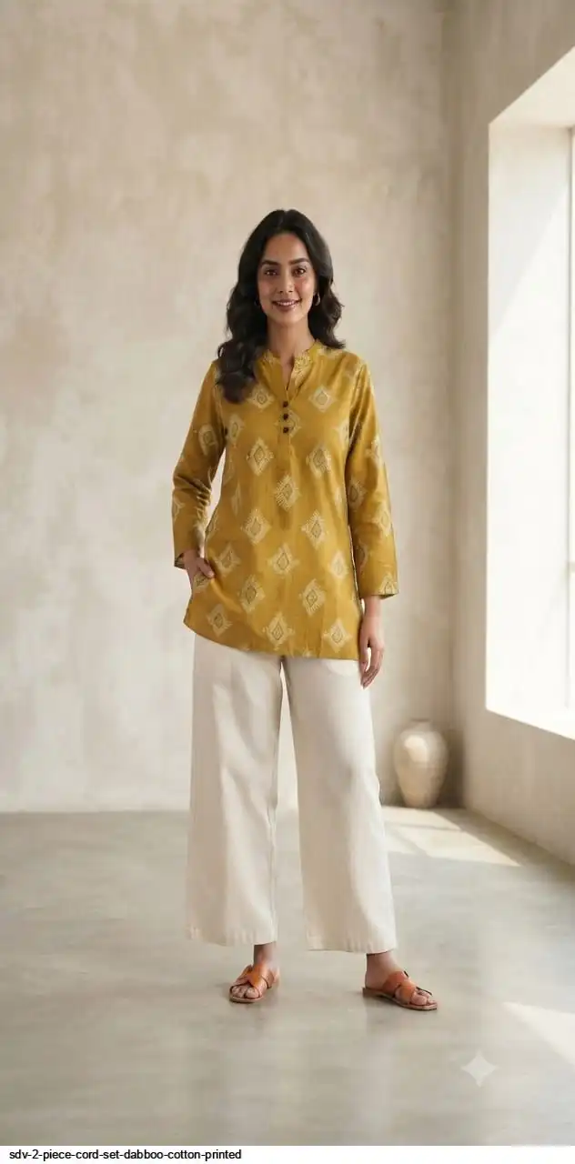 SDV 2 PIECE CORD SET DABBOO COTTON PRINTED D