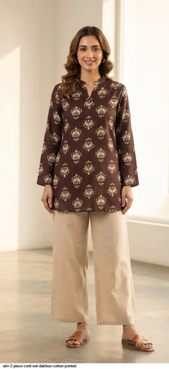 SDV 2 PIECE CORD SET DABBOO COTTON PRINTED E