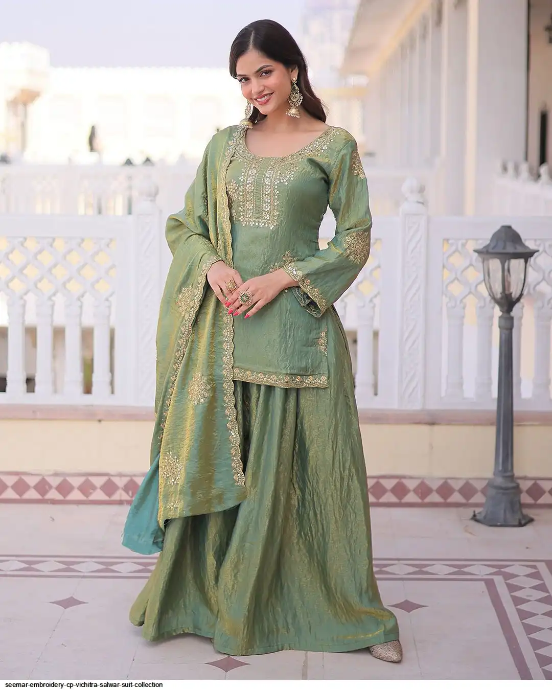 SEEMAR EMBROIDERY CP VICHITRA SALWAR SUIT COLLECTION A