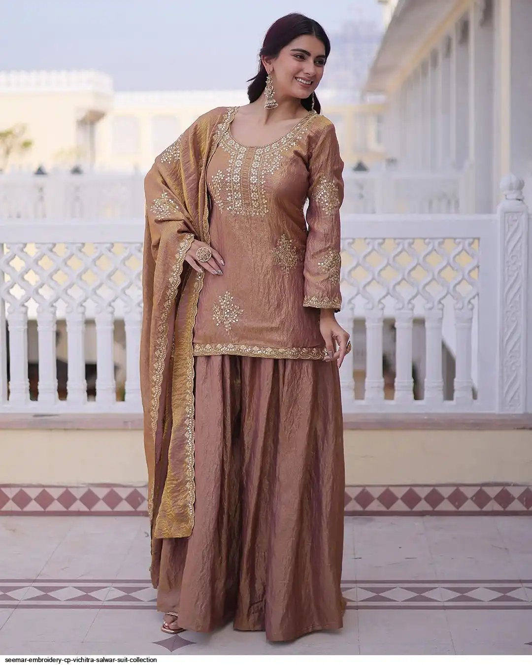 SEEMAR EMBROIDERY CP VICHITRA SALWAR SUIT COLLECTION B