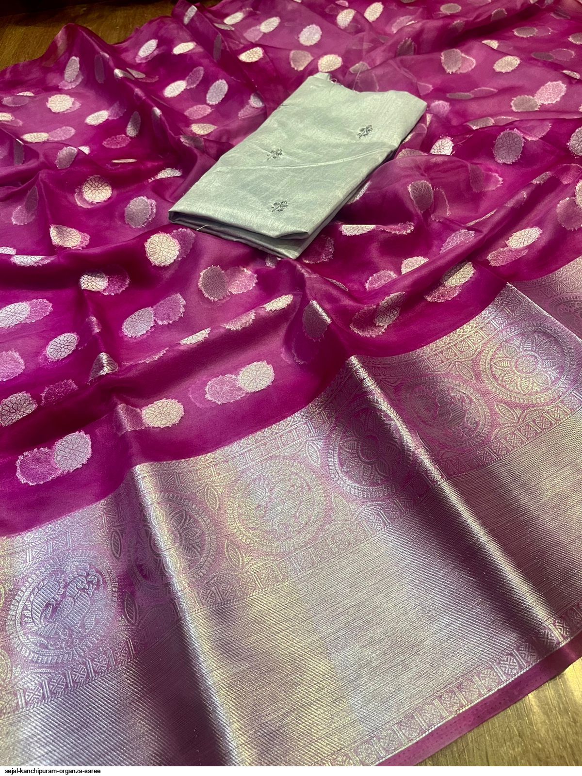 SEJAL Kanchipuram Organza Saree