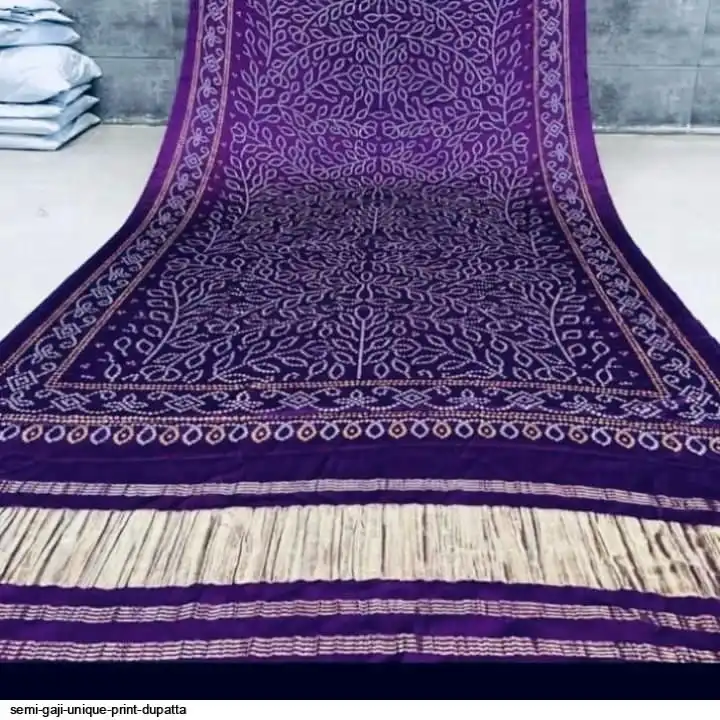 SEMI GAJI UNIQUE PRINT DUPATTA 4