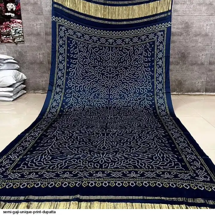 SEMI GAJI UNIQUE PRINT DUPATTA 1
