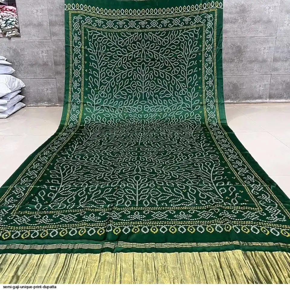 SEMI GAJI UNIQUE PRINT DUPATTA 2