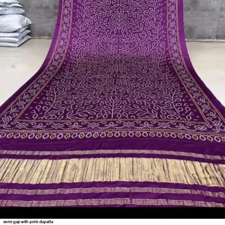 SEMI GAJI WITH PRINT DUPATTA 3