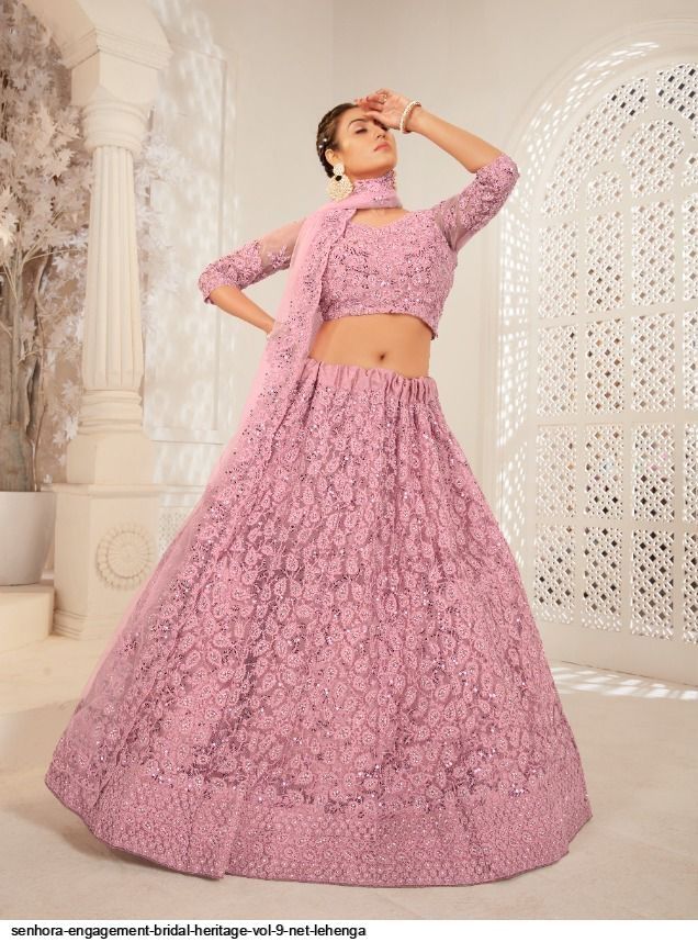 SENHORA ENGAGEMENT BRIDAL HERITAGE VOL 9 NET LEHENGA 2022