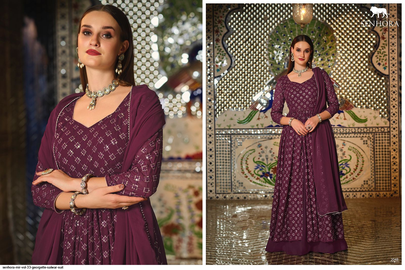 SENHORA MIR VOL 33 GEORGETTE SALWAR SUIT 2048