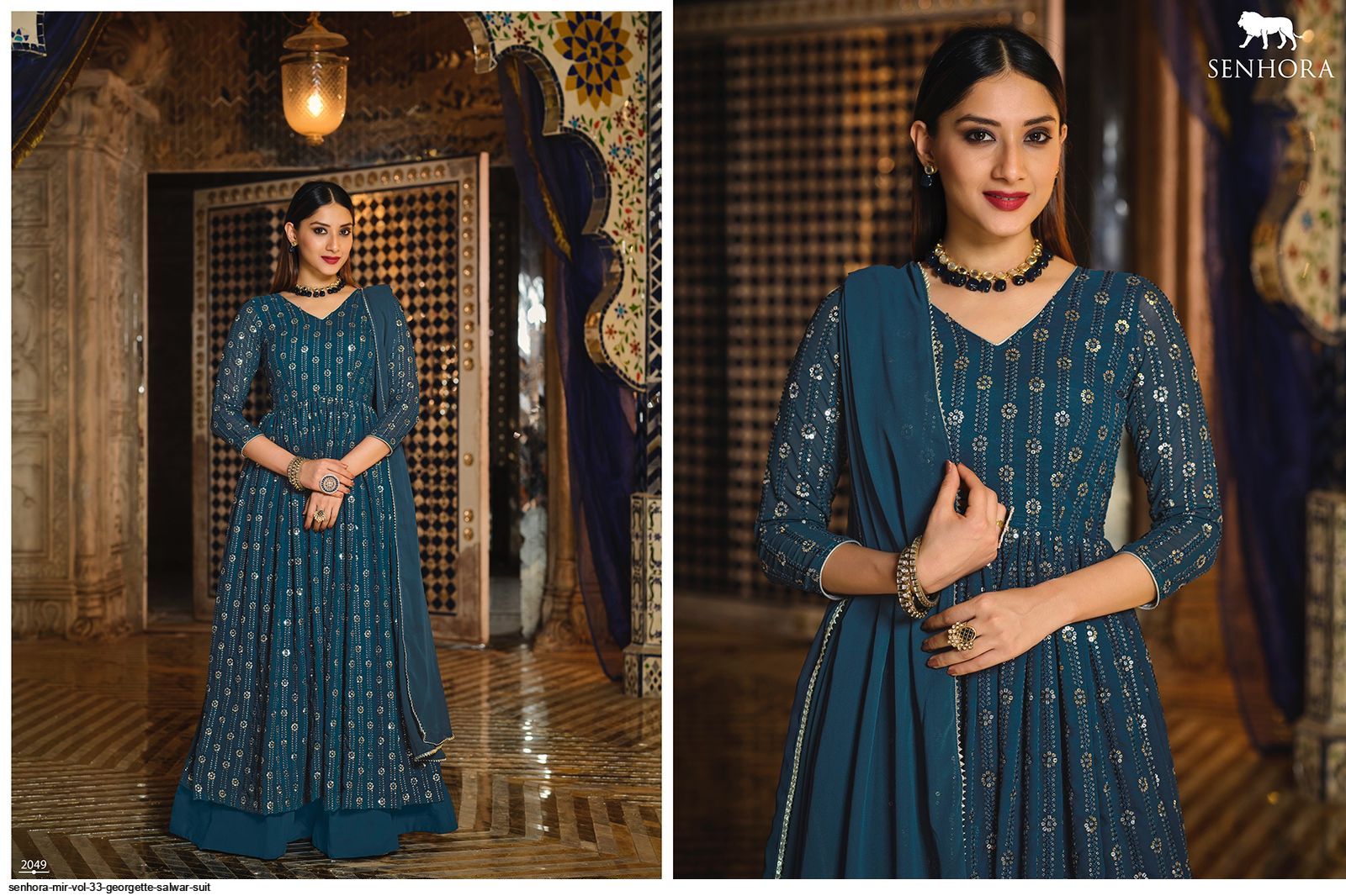 SENHORA MIR VOL 33 GEORGETTE SALWAR SUIT 2049