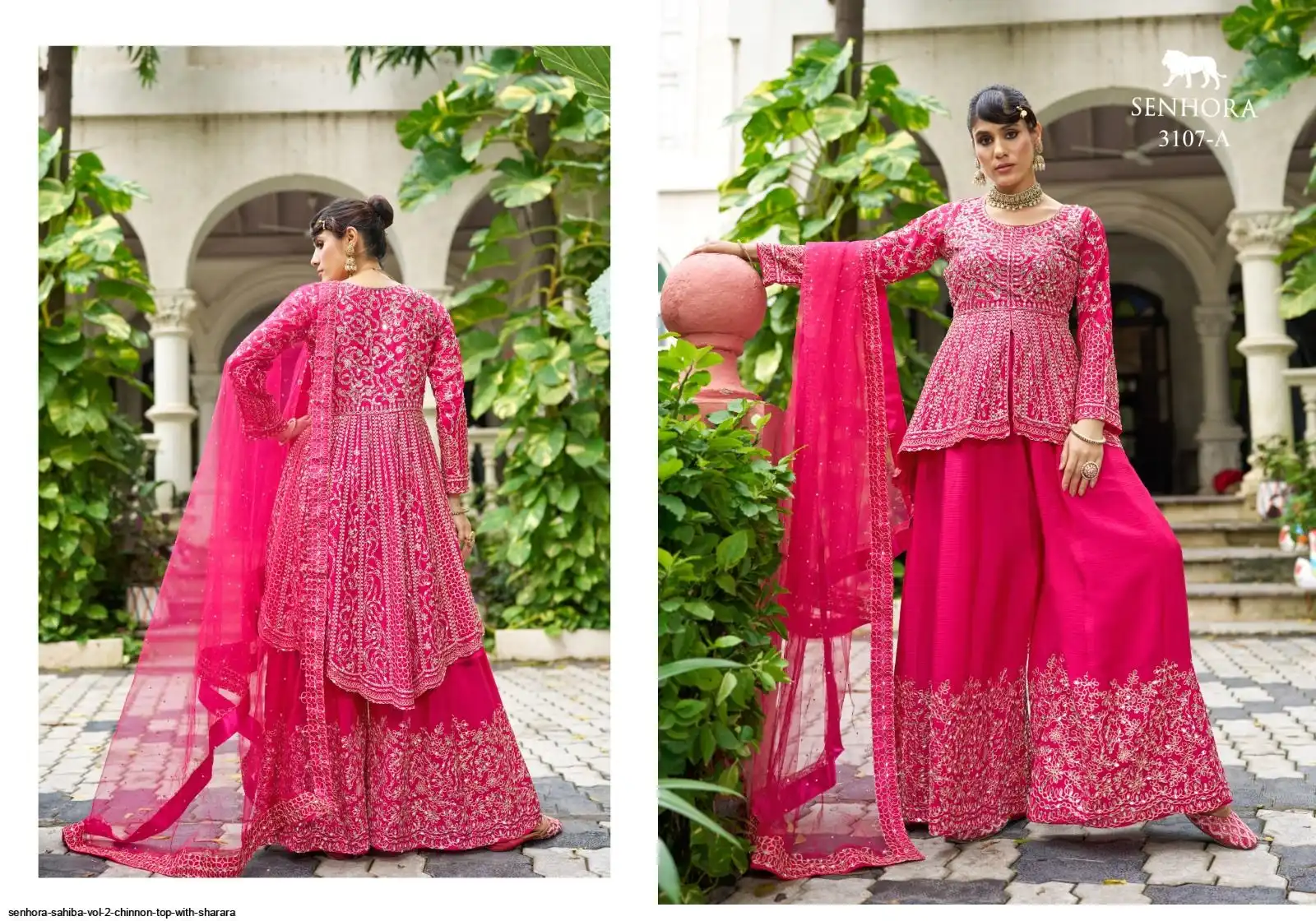 SENHORA SAHIBA VOL 2 CHINNON TOP WITH SHARARA 3107A