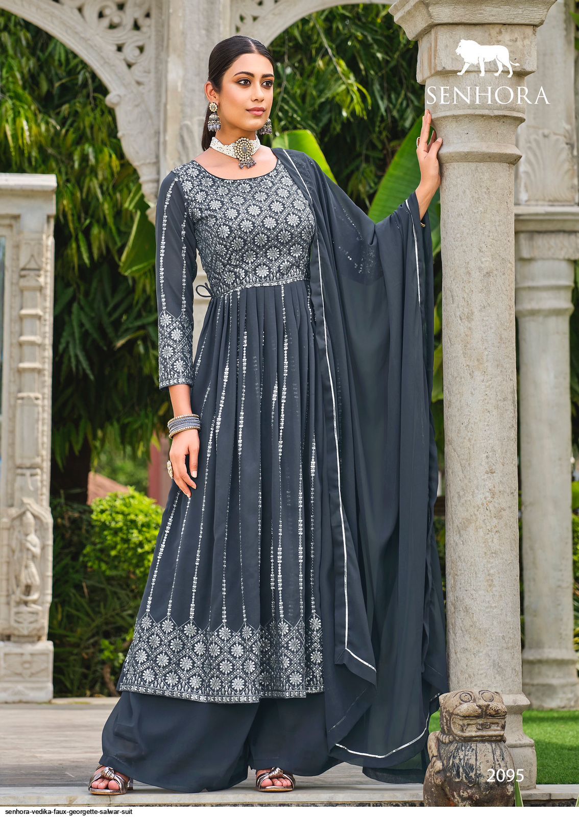 SENHORA VEDIKA FAUX GEORGETTE SALWAR SUIT 2095