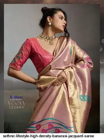 SETHNIC LIFESTYLE HIGH DENSITY BANARASI JACQUARD SAREE C