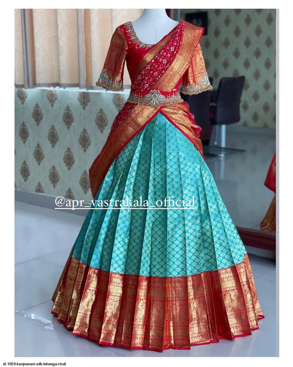 SF 1059 KANJIVARAM SILK LEHENGA CHOLI