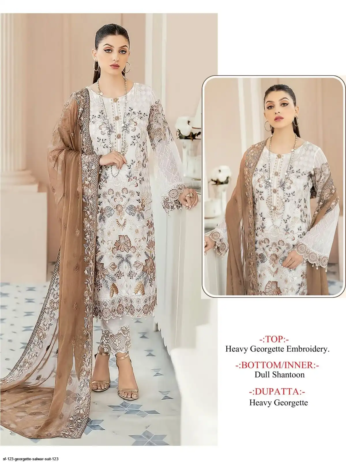 SF 123 GEORGETTE SALWAR SUIT 123